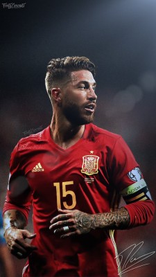 Sergio Ramos Wallpaper Spain  - HD Wallpaper