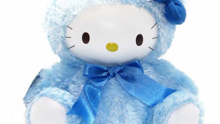 Best Cute Teddy Bear Wallpaper With Image Resolution - Hello Kitty Blue ...