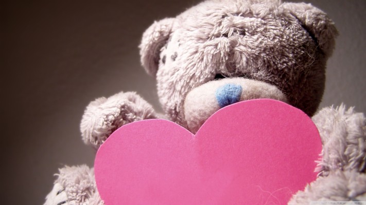 Cute Red Teddy Bear Wallpapers - Happy Valentines Day Teddy - 1920x1200