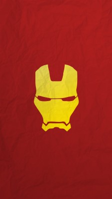 Superhero Wallpaper 03 - Cartoon Iron Man Head - 1440x2560 Wallpaper -  