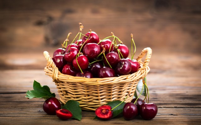 Cherry, Fruits Basket, Ripen, Wallpaper - Full Hd Fruit Basket ...