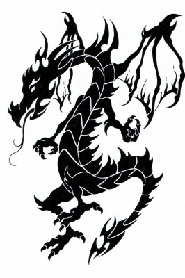 Black Dragon Tattoo Android Wallpaper - Dragon Tattoo Images Hd - 2442x3663  Wallpaper 