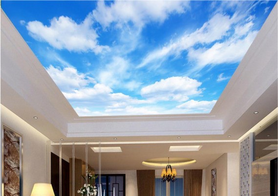 Blue Sky Ceiling Design | Shelly Lighting