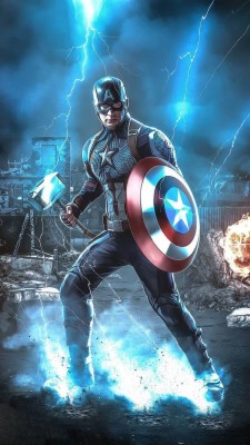 Captain America Hammer Png - 736x1307 Wallpaper - teahub.io