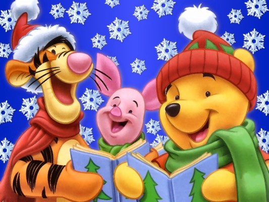 Winnie The Pooh Wallpaper - Winnie The Pooh Christmas Backgrounds ...