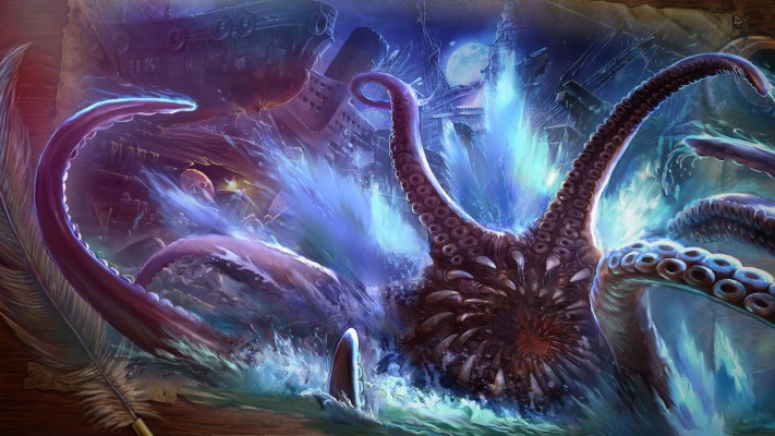 Fantasy Octopus Monster - 1920x1080 Wallpaper - teahub.io