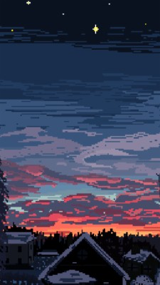 Pixel Art Phone Background  - HD Wallpaper