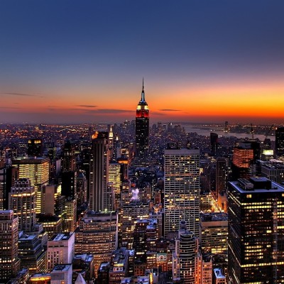 Preview Wallpaper New York, Night, Skyscrapers, Top - New York Iphone Wallpaper Hd  - HD Wallpaper