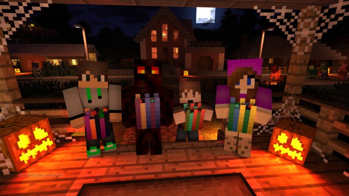 Halloween Minecraft - 1920x1080 Wallpaper - teahub.io