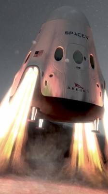 Spacex, Ship, Red Dragon, Mars - Space Ship - 640x1138 Wallpaper ...