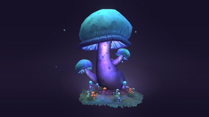 Hand Painted Mushroom Texture - 1920x1080 Wallpaper - teahub.io