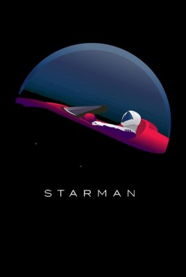 Starman Spacex Art 723x1079 Wallpaper Teahub Io