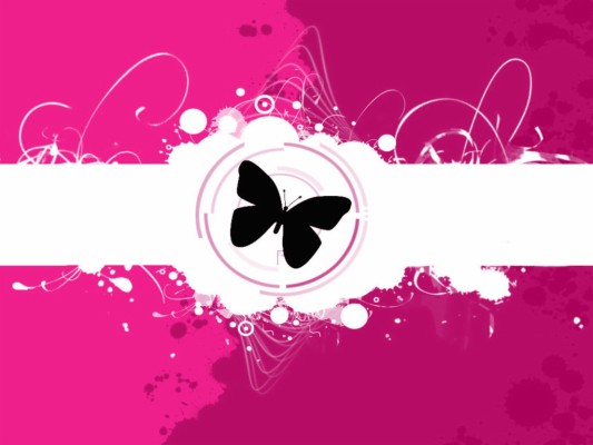 Pretty Pink - Butterfly Wallpaper Pink Hd - 1024x768 Wallpaper - teahub.io