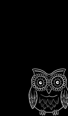 Cute Black Wallpapers - Cute Owl Wallpaper Black - 540x919 Wallpaper -  