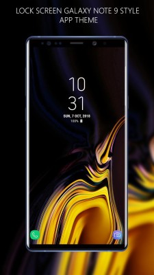 note 9 lock screen