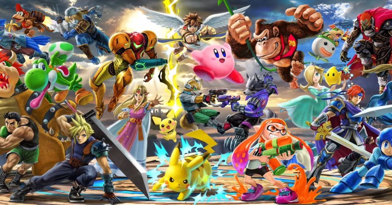 Super Smash Bros Ultimate Everyone Is Here Banjo - 10000x2813 Wallpaper ...