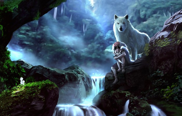 Ashitaka, Princess Mononoke, Horse, Artwork, Anime - Princess Mononoke ...