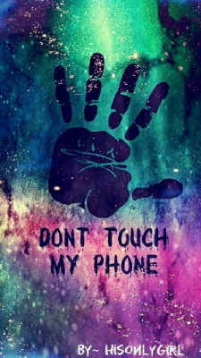 Dont Touch Me Lock Screen Wallpaper - Black Wallpaper Dont Touch My ...