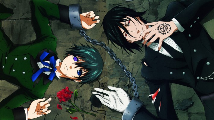 Ciel Phantomhive X Sebastian Michaelis Kuroshitsuji Sebastian Ciel Fan Art 650x880 Wallpaper Teahub Io