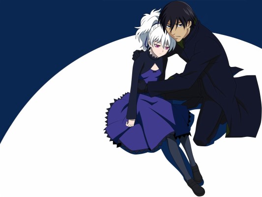 Wallpaper Anime Girl Boy Couple Grief Night Sadness Darker Than Black Hei Y Yin 1400x1050 Wallpaper Teahub Io