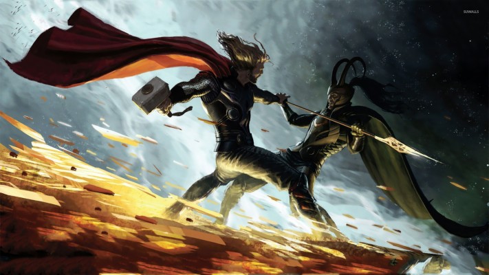 Thor And Loki Battle - 1920x1080 Wallpaper - teahub.io