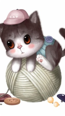 Cute Kitty Iphone 6 Wallpapers - วอลเปเปอร์ คู่ ไอ โฟน  - HD Wallpaper