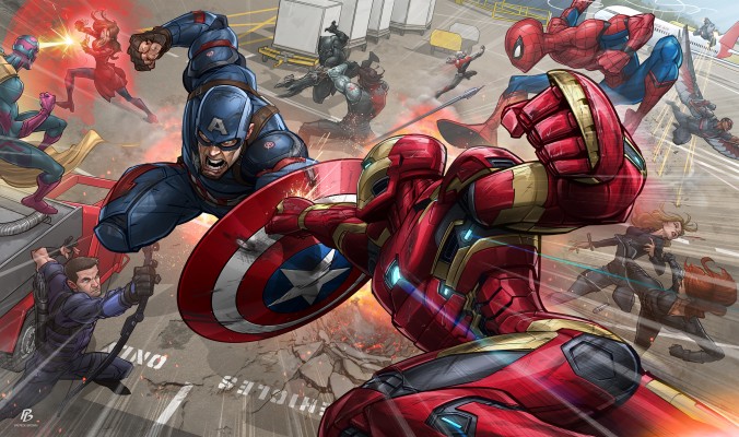 Civil War Marvel Drawing X Wallpaper Teahub Io