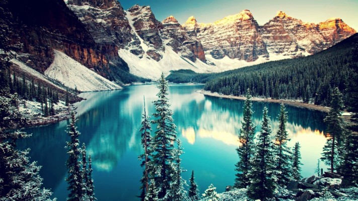 Moraine Lake Clouds Nature Canada Wallpaper Hd - Lake Moraine Canada ...