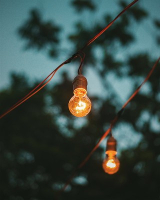 Two Brown Edison Light Bulbs, Lamp, Electricity, Wires, - John 3 21 ...