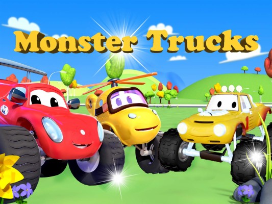 Monster Truck Cartoon Background - 1600x1200 Wallpaper - Teahub.io