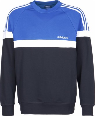 Adidas Blue White Men Itasca Crew Sweater - Adidas Blue White - 700x854 Wallpaper - teahub.io