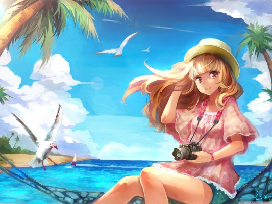 Anime Girl Summer - 3200x2400 Wallpaper 