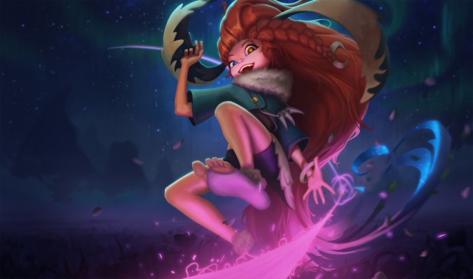 Zoe By Razz Hd Wallpaper Background Fan Art Artwork - League Of Legends 