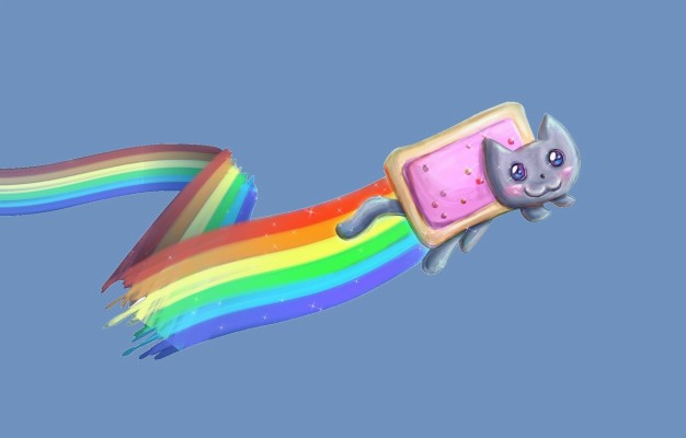 Photo Wallpaper Rainbow, Nyan Cat, Nyan Cat - Нянь Кэт - 1332x850 ...