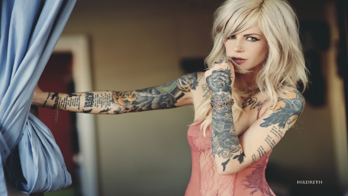 Hot Tattooed Blonde