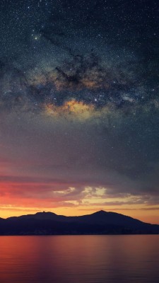 Sunset Galaxy Background - 736x1308 Wallpaper - teahub.io