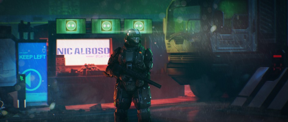 Odst Cyberpunk - 3840x1632 Wallpaper - teahub.io