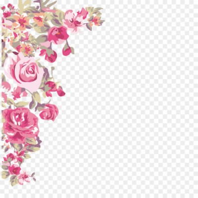 Clip Art Flowers Free Download Techflourish - Pink Flower Border Png -  4500x4500 Wallpaper 