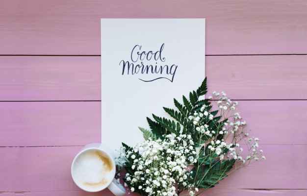 Photo Wallpaper Flowers, Coffee, Spring, Breakfast, - Доброе Утро Кофе ...