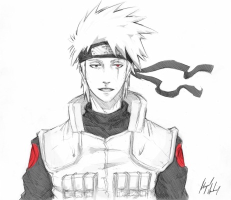 Kakashi No Mask Art  - HD Wallpaper