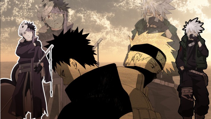 Naruto Wallpaper Kakashi And Obito  - HD Wallpaper