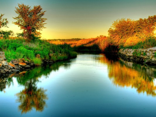 Nature River Wallpaper Hd - 1600x1200 Wallpaper 