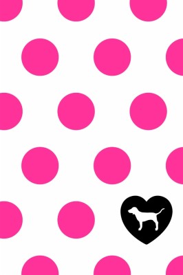 Cute Iphone Wallpaper, Cute Iphone Wallpapers For Desktop - Victoria Secret Pink Polka Dots  - HD Wallpaper