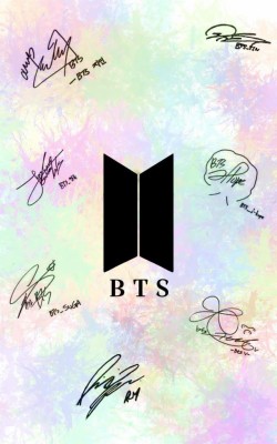 User Uploaded Image - Bts Wallpaper With Signature - 640x1024 Wallpaper -  