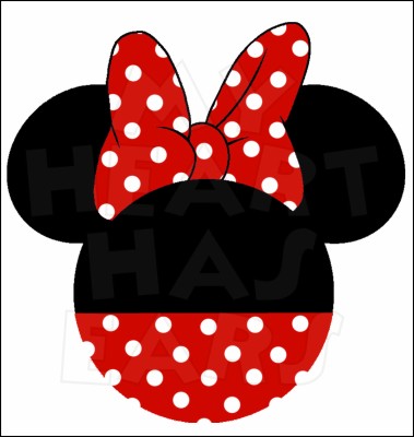 Mickey And Minnie Mouse Head Clip Art Clipart Free - Minnie Mouse Ears 