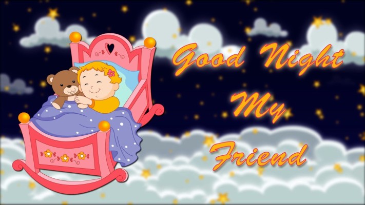 Good Night Animation Wallpaper - Good Night My Friends Have A Sweet Dreams  - 1920x1080 Wallpaper 