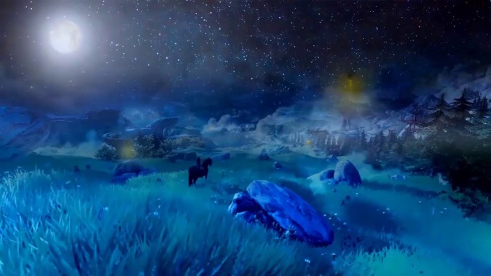 Animated Night Landscape - 1280x720 Wallpaper 
