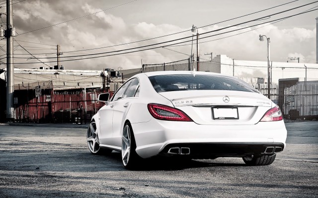 White Cls 63 Amg Rear Wallpapers - 1280x804 Wallpaper - teahub.io