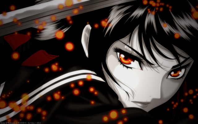 Anime Blood C Saya  - HD Wallpaper