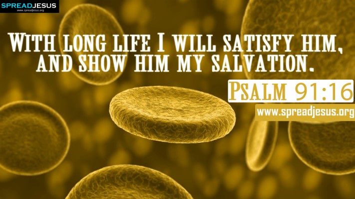 16 Bible Quotes Hd Wallpapers Free Download With Long - Psalms 91 16 -  1920x1080 Wallpaper 